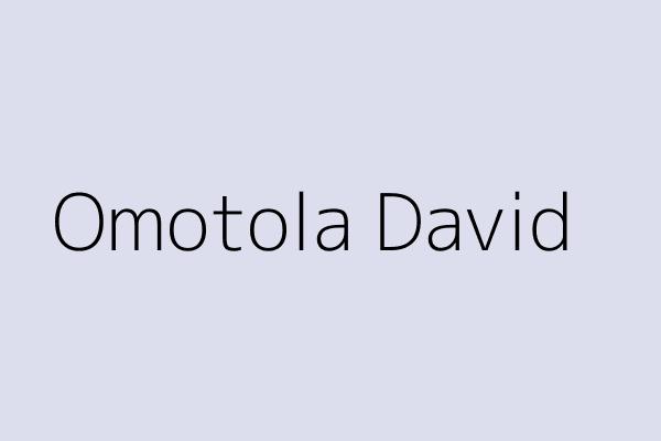 Omotola David